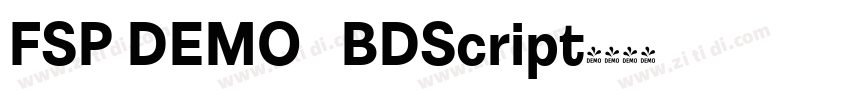 FSP DEMO   BDScript字体转换